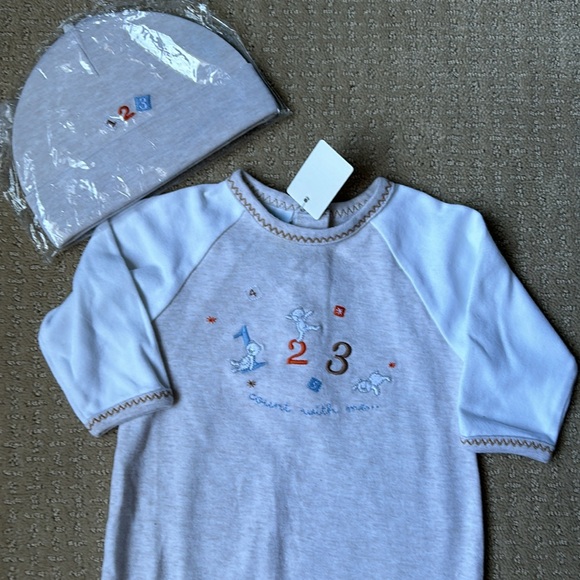 NWT Crème de la Crème Pima Cotton Bear Layette Set 3-6 Months - Picture 2 of 7